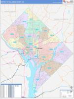 District of Columbia, Dc Wall Map
